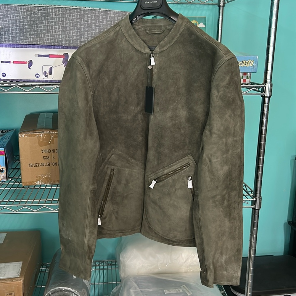 Brand new jacket, dark moss  color